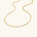 Amber Gold Chain Necklace