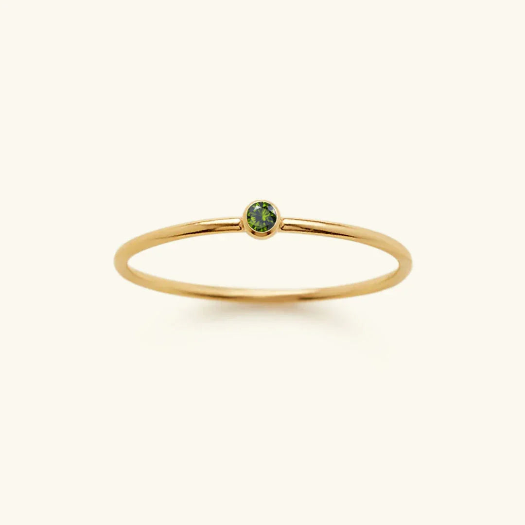 Amelia Birthstone Stacker Ring